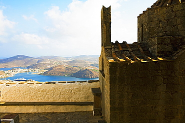 Old ruins of a church, Patmos, Dodecanese Islands, Greece