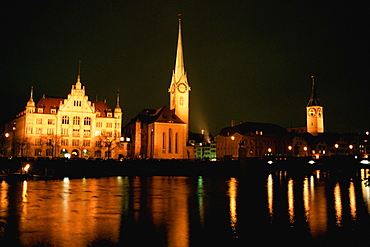 Building at the waterfront, City Hall, Zurich, Switzerland