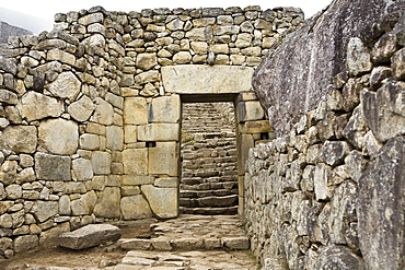 Old ruins of a building, Machu Picchu, Cusco Region, Peru