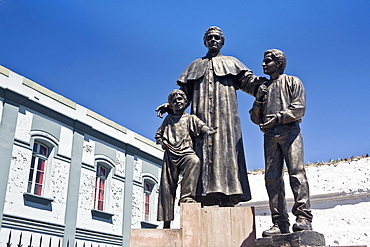 Low angle view of statues, San Juan Bosco, Arequipa, Peru