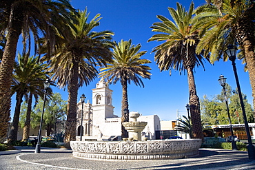 Formal garden in front of a church, Church San Juan Bautista, Yanahuara, Arequipa, Peru