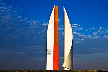 Low angle view of a monument, General Jose De San Martin, Chaco, Peru