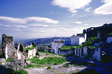 Houses in a village, Casares, Costa Del Sol, Andalusia, Spain