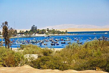 Boats in the sea, Town Of El Chaco, Peru