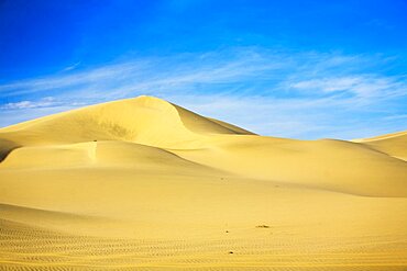 Sand dunes in a desert, Huacachina, Ica, Ica Region, Peru