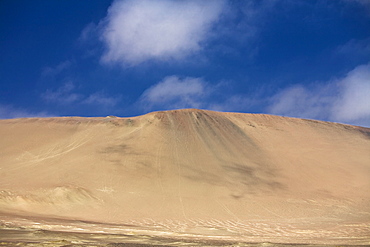 Sand dunes in a desert, Paracas National Reserve, Paracas, Ica Region, Peru