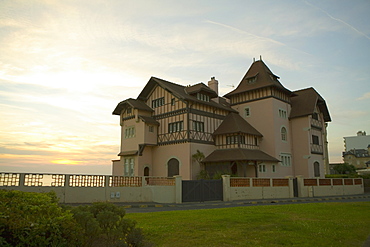 Low angle view of a hotel, Carrefour d'Helianthe, Biarritz, France