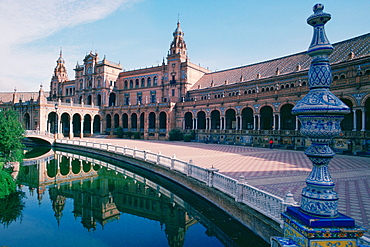Palace at the riverside, Plaza De Espana, Seville, Spain