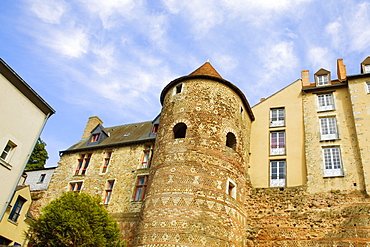 Low angle view of buildings, La Tour du Vivier, Le Mans, France