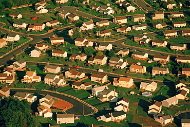 Suburban housing in Manassas, Virginia