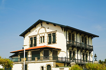 Low angle view of a house, Biarritz, Basque Country, Pyrenees-Atlantiques, Aquitaine, France