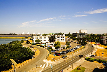 High angle view of a city, Bordeaux Lake, Bordeaux, Aquitaine, France