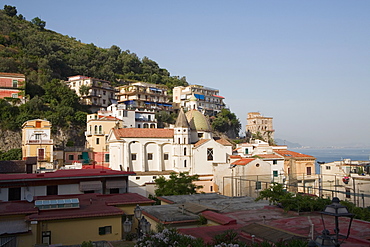 Houses in a town, Vietri sul Mare, Costiera Amalfitana, Salerno, Campania, Italy