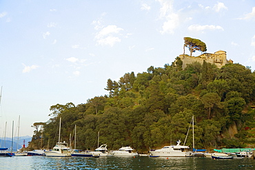 Boats in the sea, Italian Riviera, Portofino, Genoa, Liguria, Italy