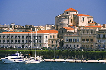 Buildings at the waterfront, Siracusa, Sicily, Italy