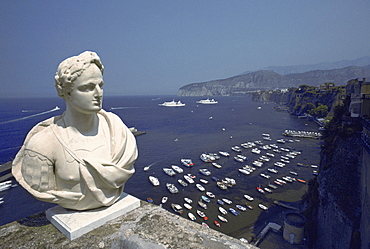 Close-up of a bust, Classic Roman Bust, Sorrento, Italy