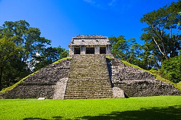 Old ruins of a temple, Temple Of The Count, Palenque, Chiapas, Mexico