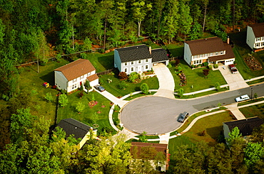 Aerial view of housing in Maryland