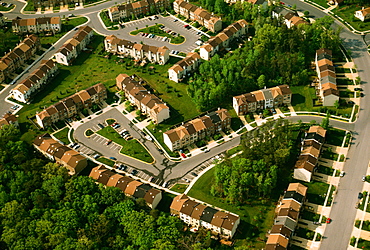 Aerial view of housing in Maryland