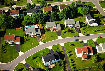 Aerial view of housing in Maryland