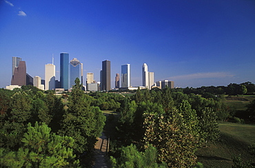 Skyscrapers in a city, Texas, USA