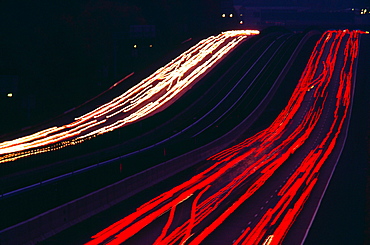 Metro system Train and Traffic in northern Virginia