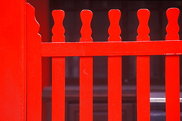 Close-up of a wooden gate