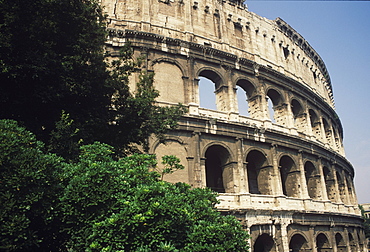 Low angle view of an amphitheater, Rome, Italy