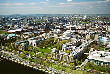 Aerial view of the Mass Institute of Technology, Cambridge, MA