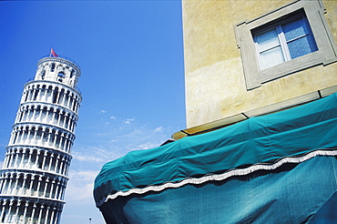 Building near a tower, Leaning Tower of Pisa, Pisa, Italy