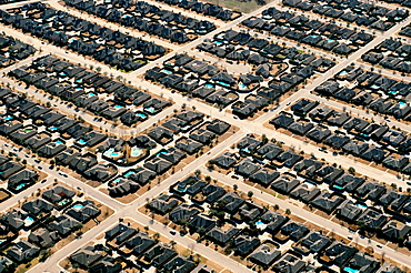 Aerial view of housing in Dallas Area