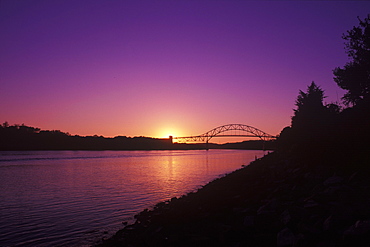 Bridge across a river, Cape Cod, Massachusetts, USA 