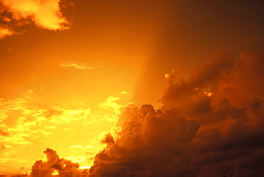 Low angle view of storm clouds in the sky