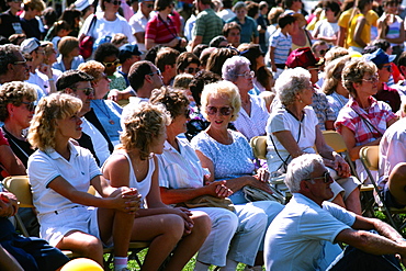 Crowd watching perfomance , Maryland seafood festival - Sandy PT