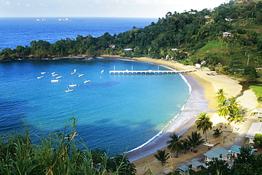 Scenic view of Man O' War Bay, Tobago, Caribbean