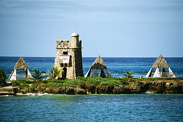 View of a Super Club Resort off the coast of Jamaica