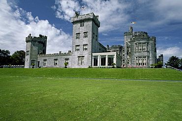 Low angle view of a castle, Dromoland Castle, Shannon, Republic of Ireland