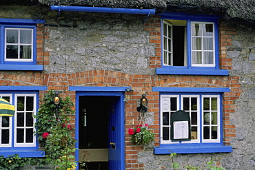 Facade of a house, Adare, Republic of Ireland