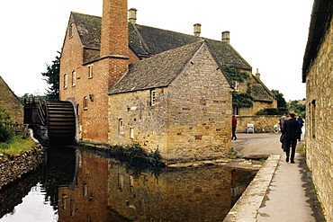 Side view of an old mill, Bourton-on-the-water, England