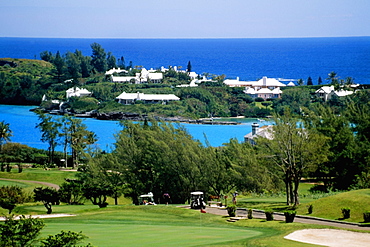 Front view of Castle harbor golf course, Bermuda