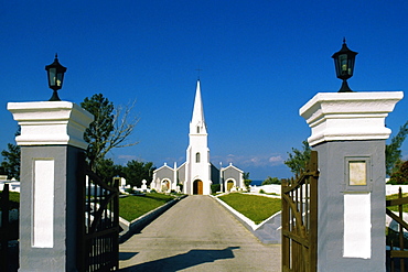 Front view of a church, St. James sandys, Bermuda