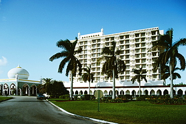 Spectacular view of Princess Towers Hotel, Freeport, Grand Bahamas, Bahamas