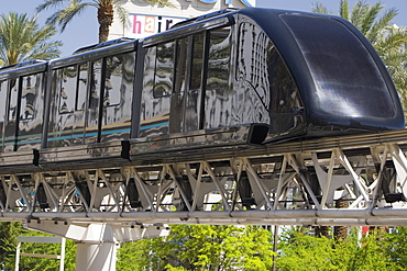 Close-up of a monorail, Las Vegas, Nevada, USA