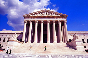 Facade of a government building, US Supreme Court, Washington DC, USA