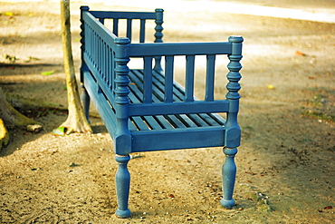 Close-up of a bench