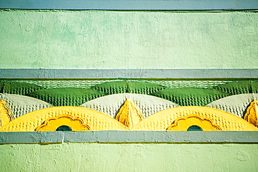 Close-up of carving on the wall