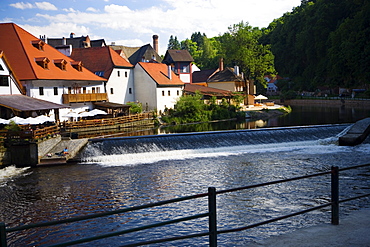 Buildings near a dam, Czech Republic