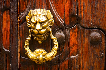 Close-up of a doorknocker