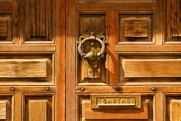 Close-up of a doorknocker