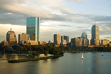 Skyscrapers at the waterfront, Boston, Massachusetts, USA